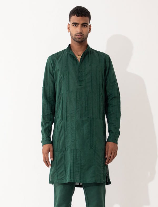 SON OF A NOBLE - SNOB — ERMAC KURTA  -  GREEN