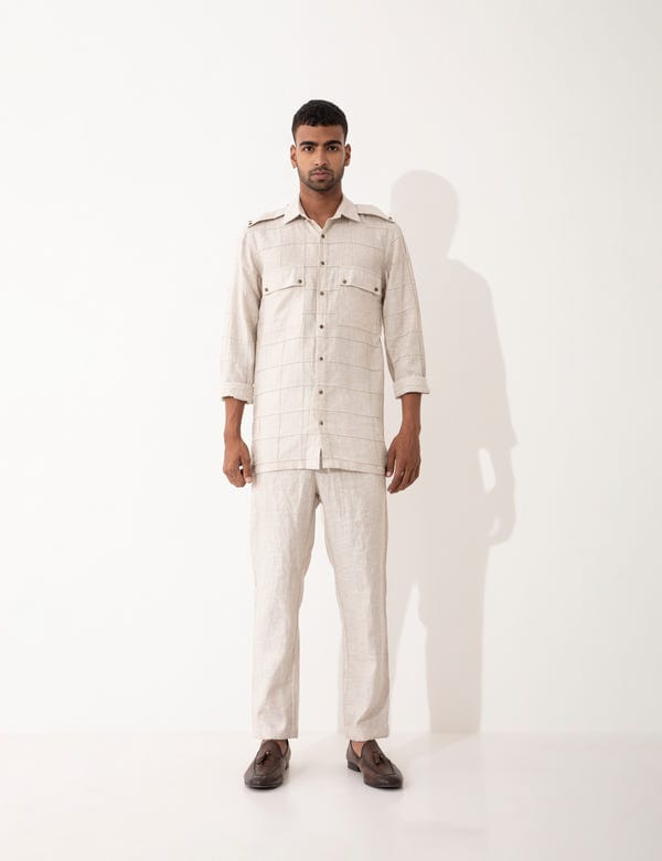 SON OF A NOBLE - SNOB — NIKO SHIRT SET - IVORY