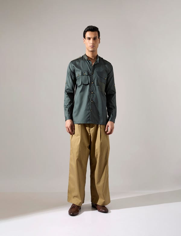 SON OF A NOBLE - SNOB — Victor Shirt - Forest - Look