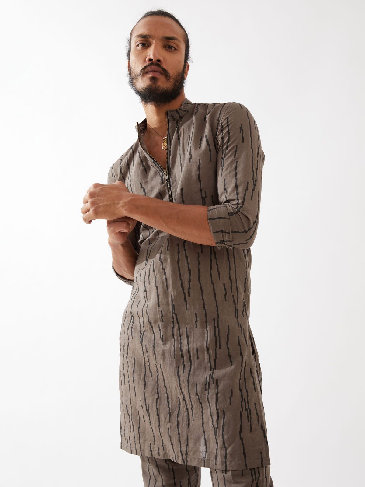 LUIS RAIN KURTA  - GREY - image 3