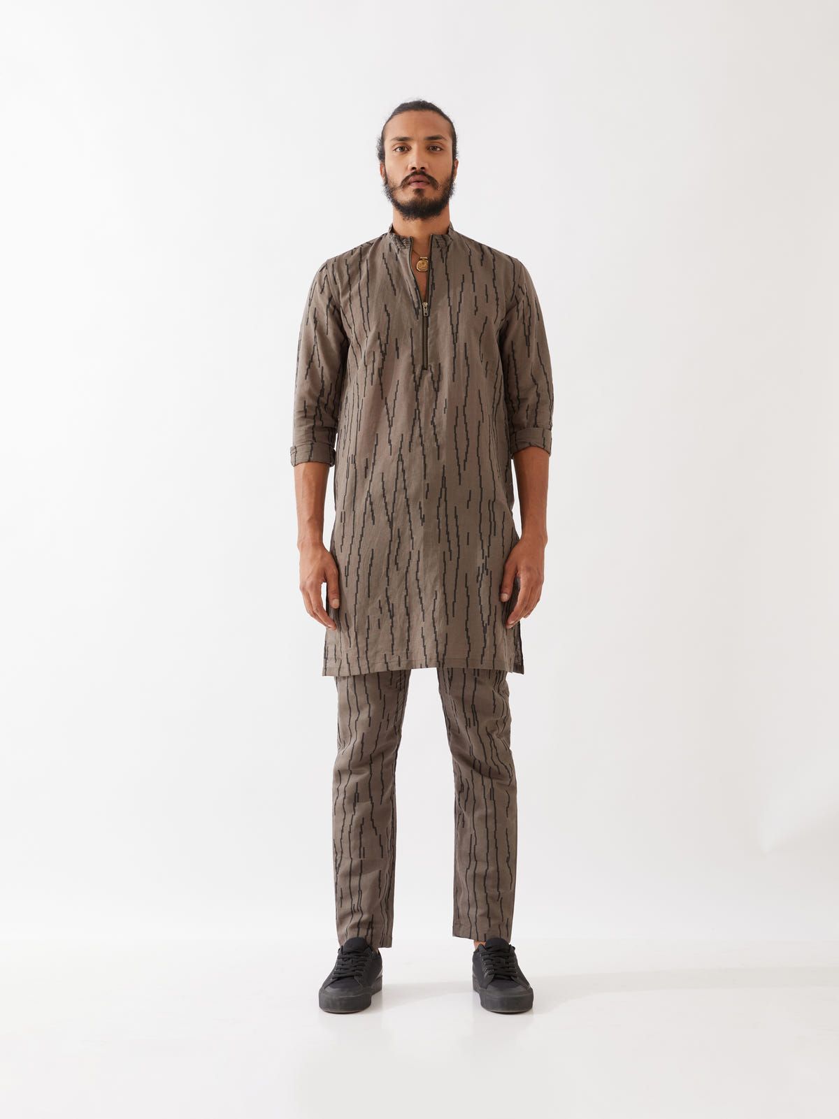 LUIS RAIN KURTA  - GREY - image 4