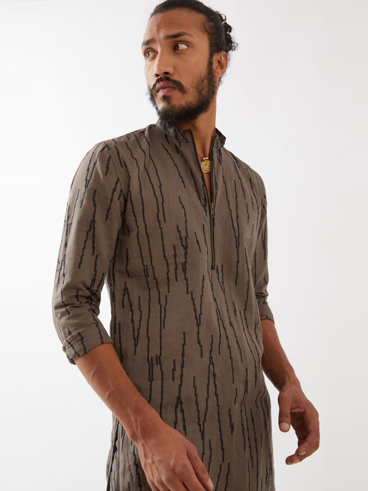 LUIS RAIN KURTA  - GREY - image 5