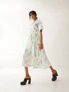MIYOKO DRESS - OFF WHITE view 4
