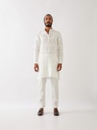 LUKE KURTA SET - WHITE view 3