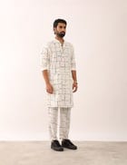 KRISH TETRIS KURTA - WHITE view 3