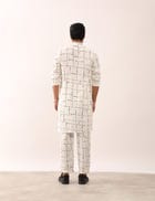 KRISH TETRIS KURTA - WHITE view 4