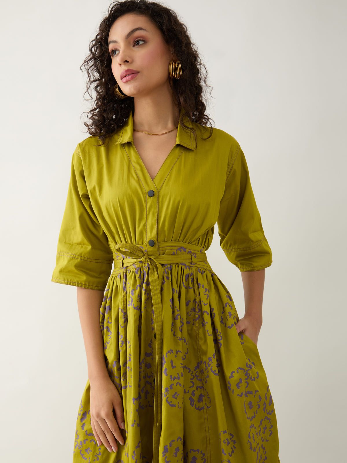DELTA DRESS - LEAF - image 5