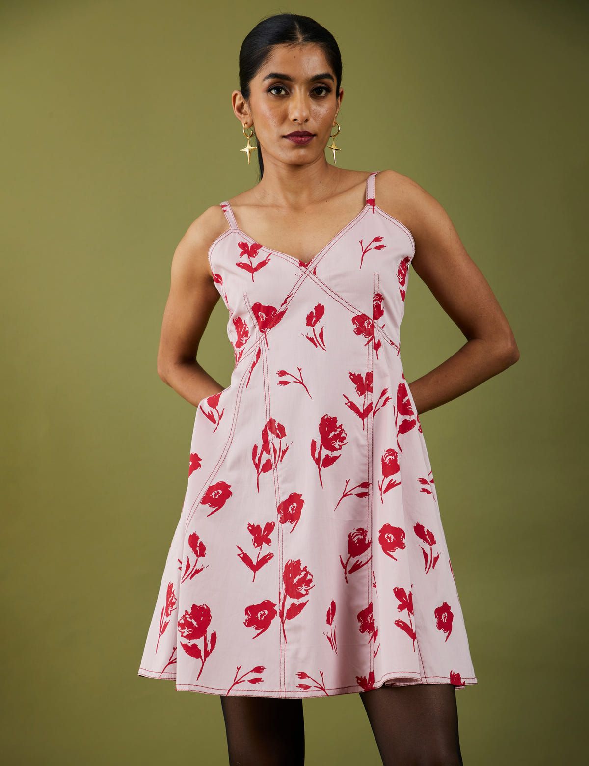 FIELD DRESS - ROSE - image 5
