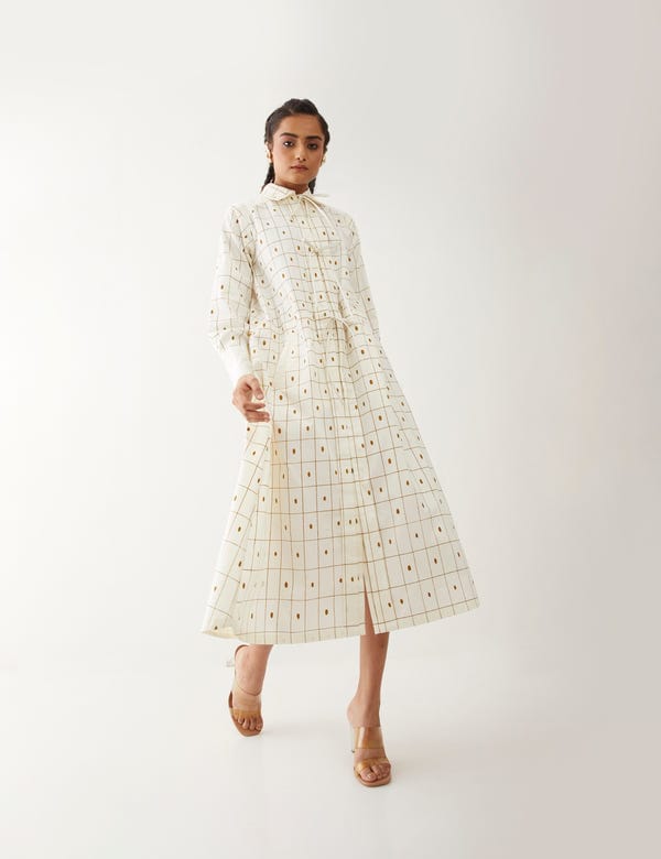 SON OF A NOBLE - SNOB — BELLA DRESS - OFF WHITE