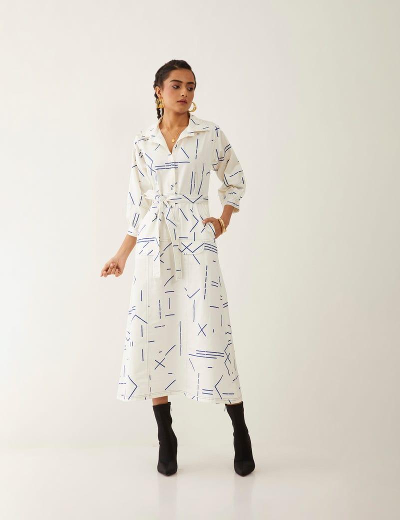 BONIE DRESS - OFF WHITE