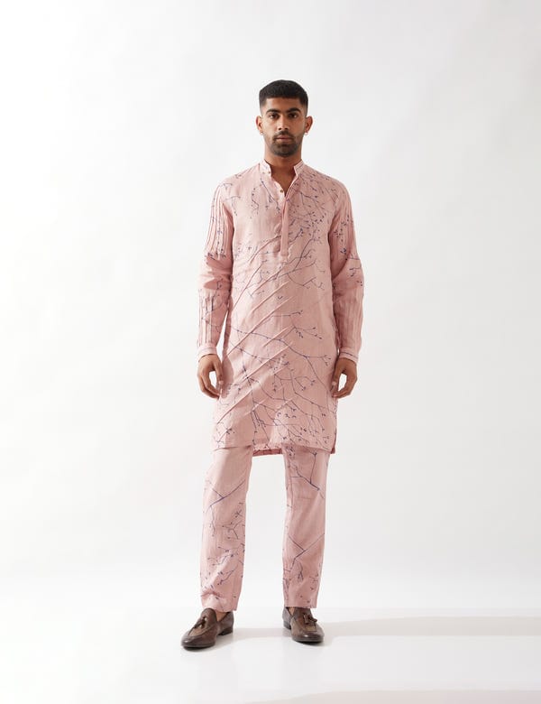SON OF A NOBLE - SNOB — AUSTIN BRANCH KURTA SET - PINK