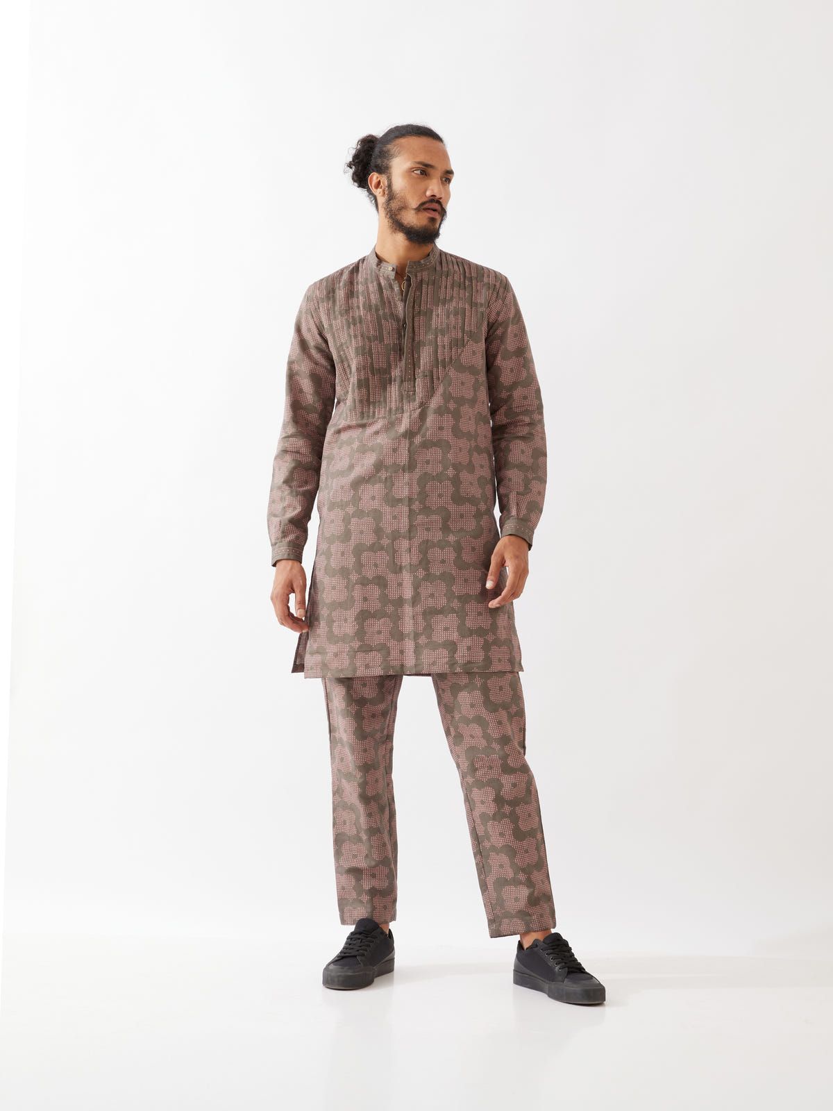 ACE FLORA KURTA SET - GREY - image 4