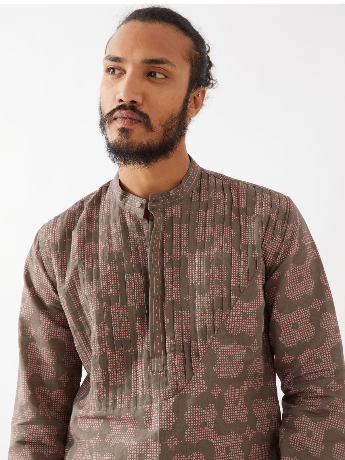 ACE FLORA KURTA SET - GREY - image 5