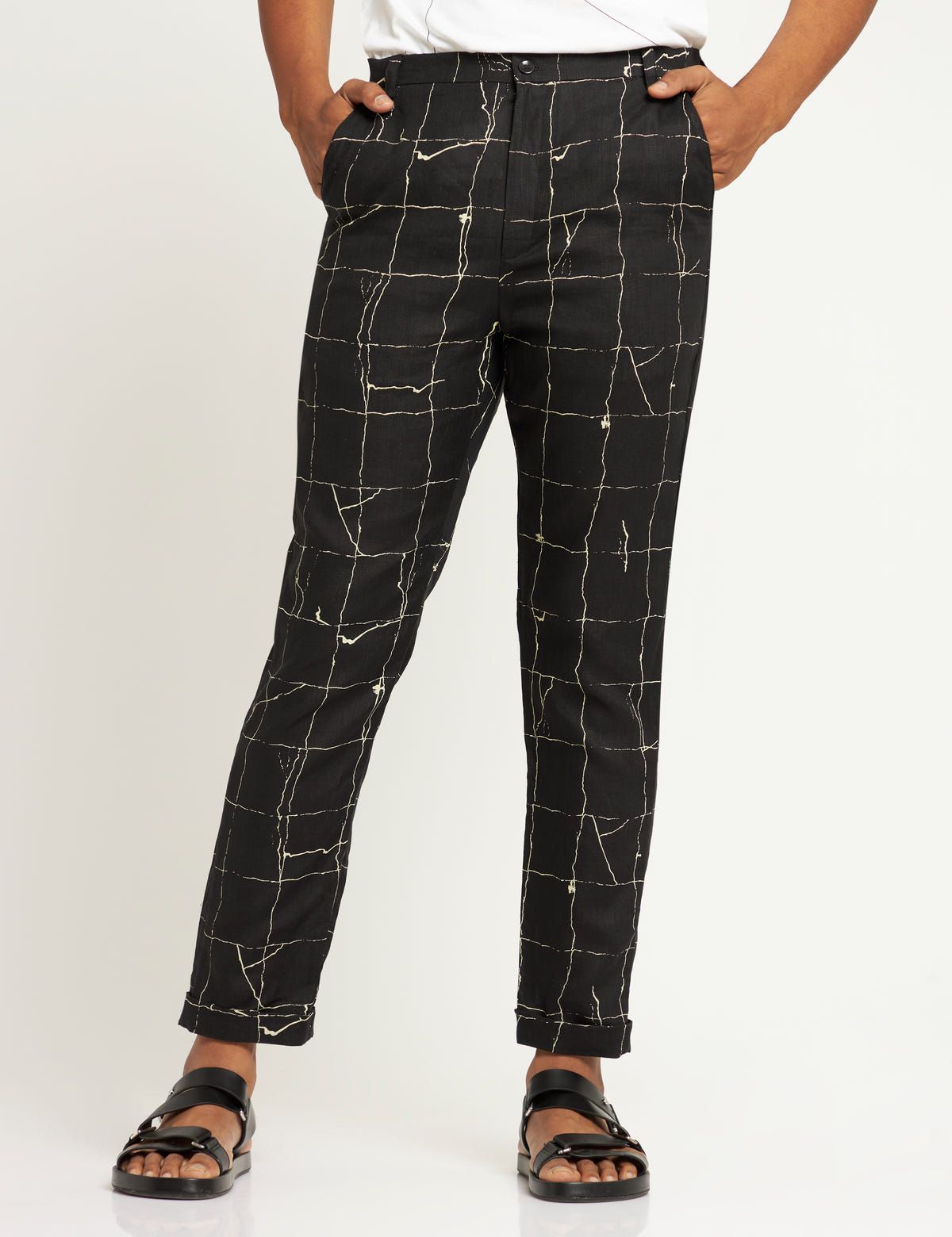 TOCO - TROUSER - TILES - BLACK - image 1