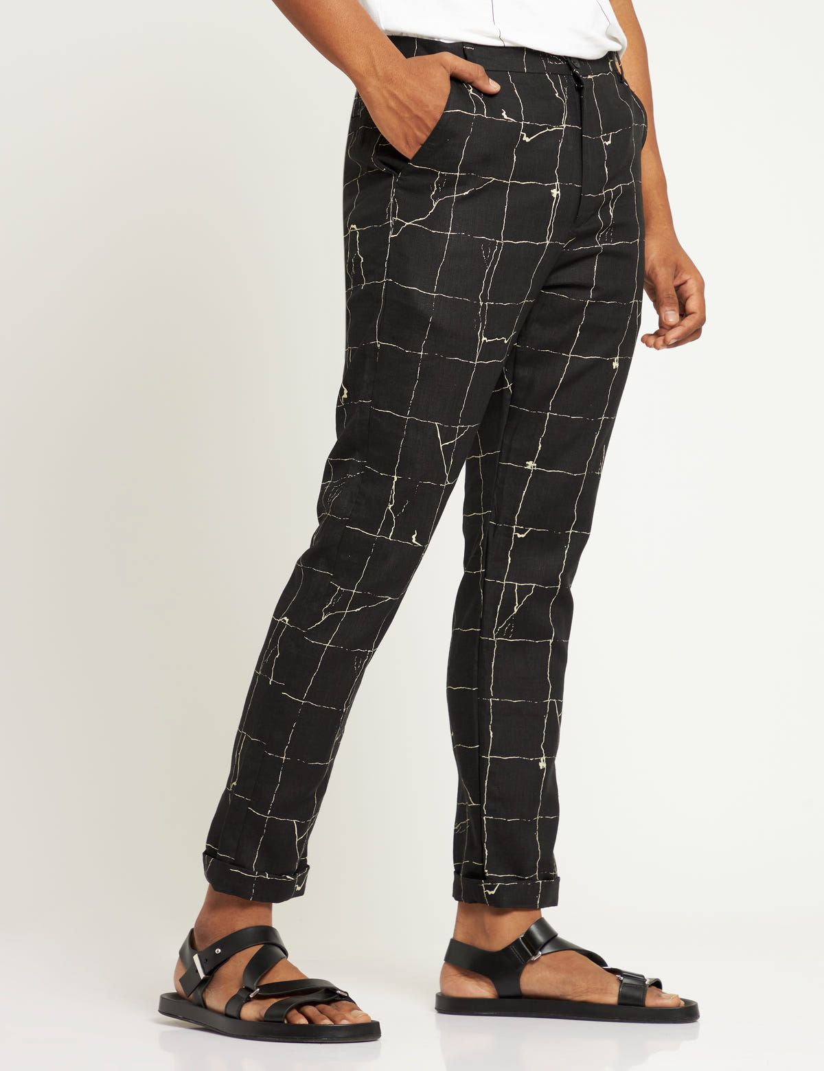TOCO - TROUSER - TILES - BLACK - image 2
