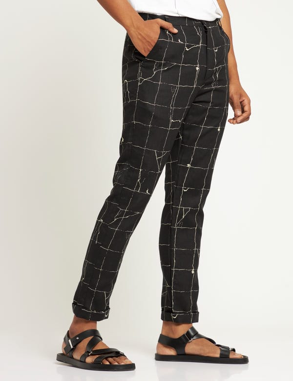 SON OF A NOBLE - SNOB — TOCO - TROUSER - TILES - BLACK