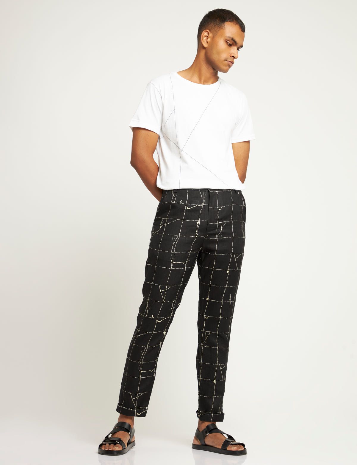 TOCO - TROUSER - TILES - BLACK - image 4