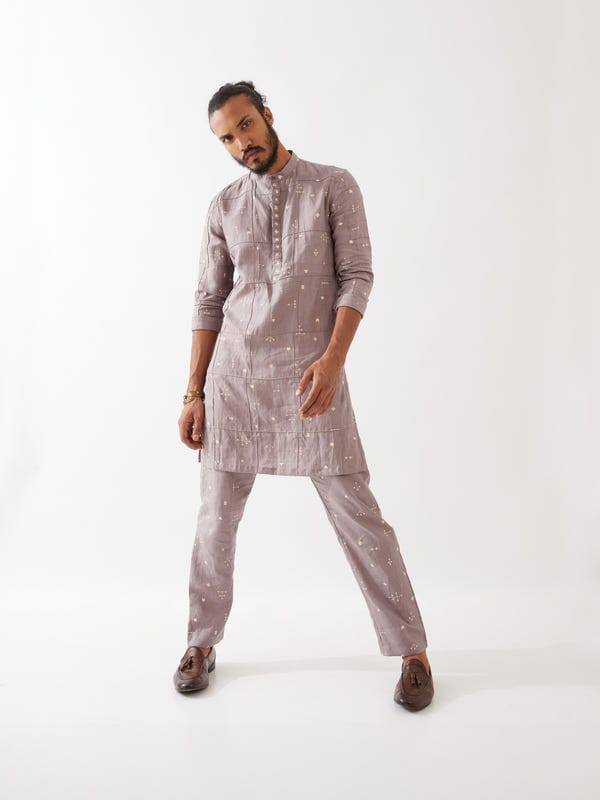 SON OF A NOBLE - SNOB — DIEGO ELEMENTS KURTA SET - PURPLE