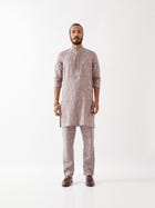 DIEGO ELEMENTS KURTA SET - PURPLE view 2