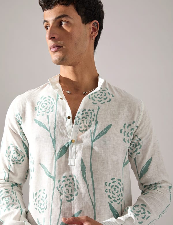 SON OF A NOBLE - SNOB — Jude Estate Kurta Set - White