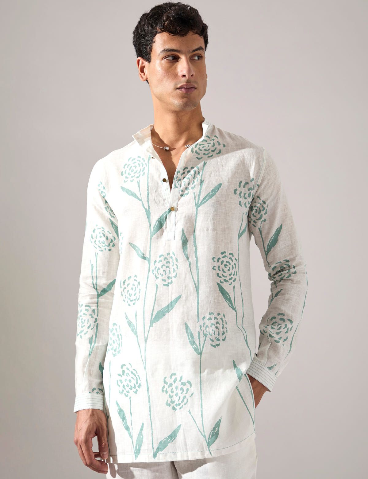 Jude Estate Kurta Set - White - image 6