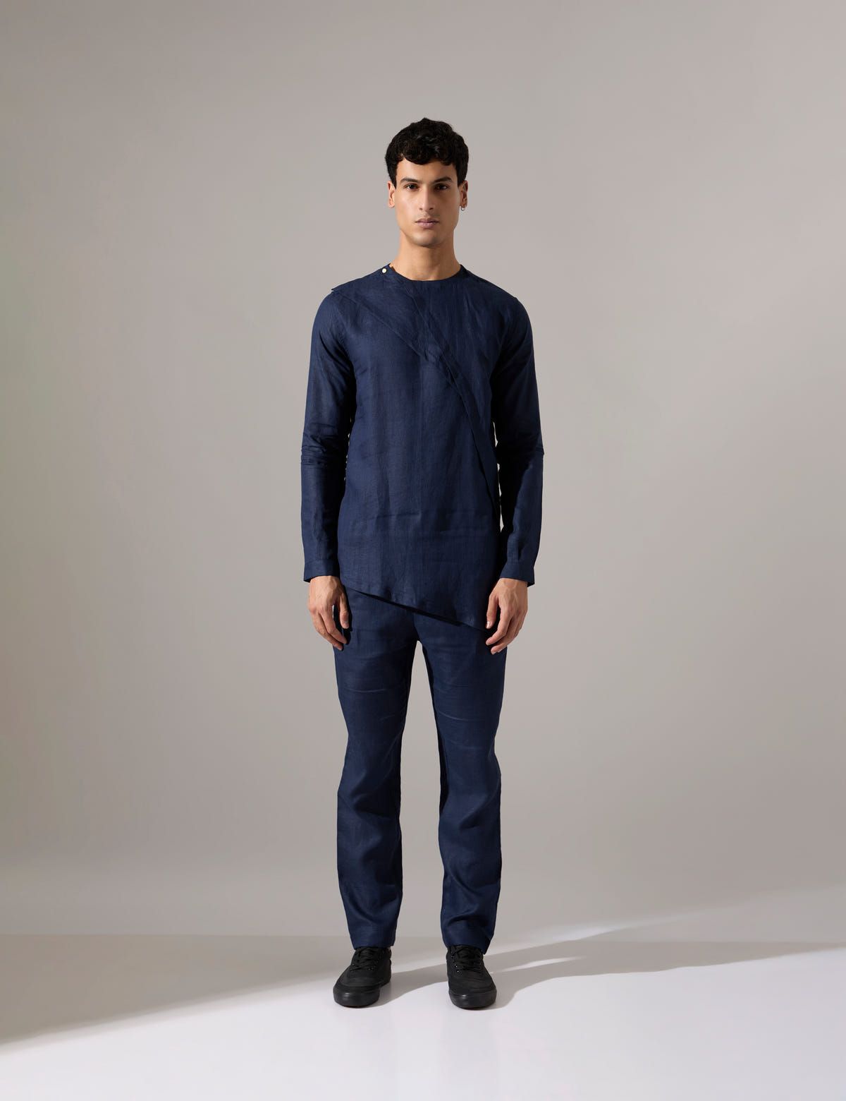 Leo Kurta Set - Navy - image 2
