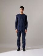 Leo Kurta Set - Navy view 2