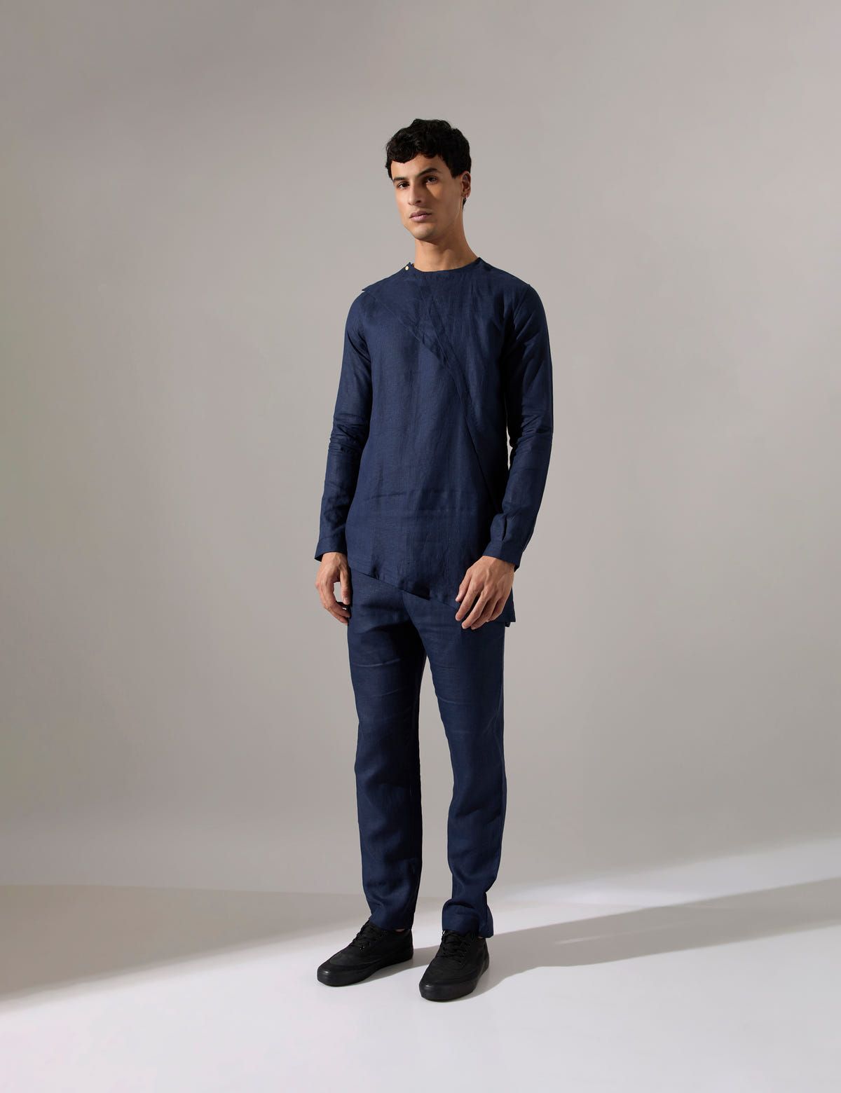 Leo Kurta Set - Navy - image 3