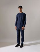 Leo Kurta Set - Navy view 3