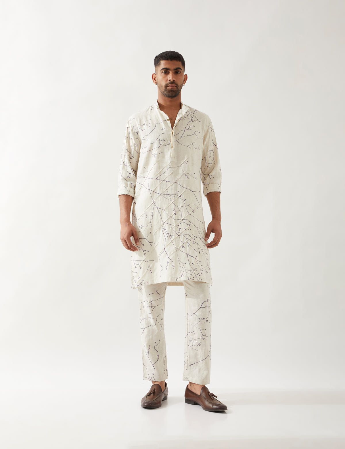 AUSTIN BRANCH KURTA - IVORY - image 1