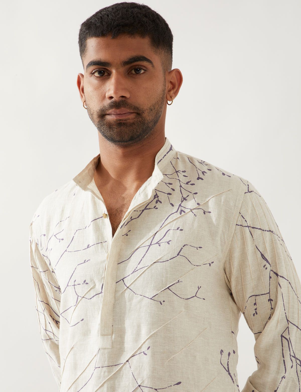 AUSTIN BRANCH KURTA - IVORY - image 2