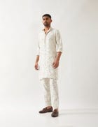 AUSTIN BRANCH KURTA - IVORY view 3