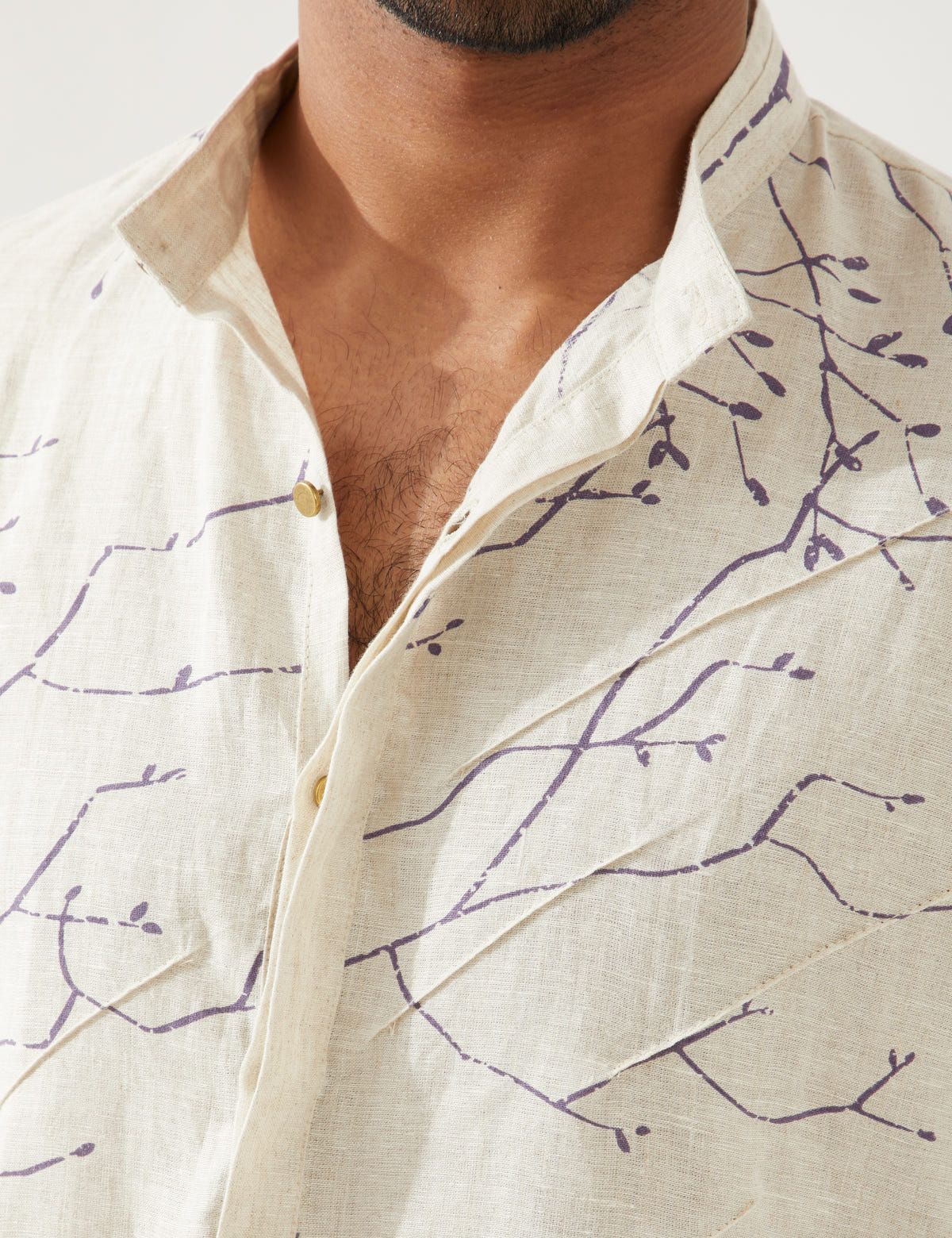 AUSTIN BRANCH KURTA - IVORY - image 5