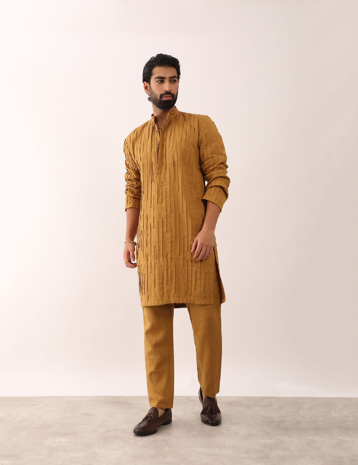 VIRAJ KURTA SET - MUSTARD - image 5
