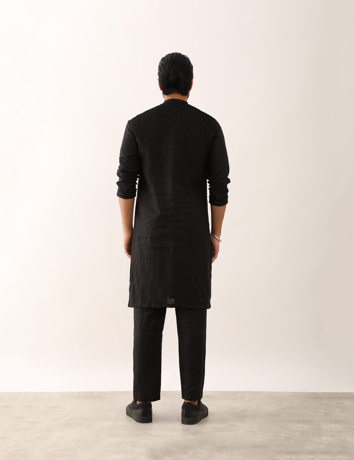 NAKSH KURTA SET - BLACK - image 4