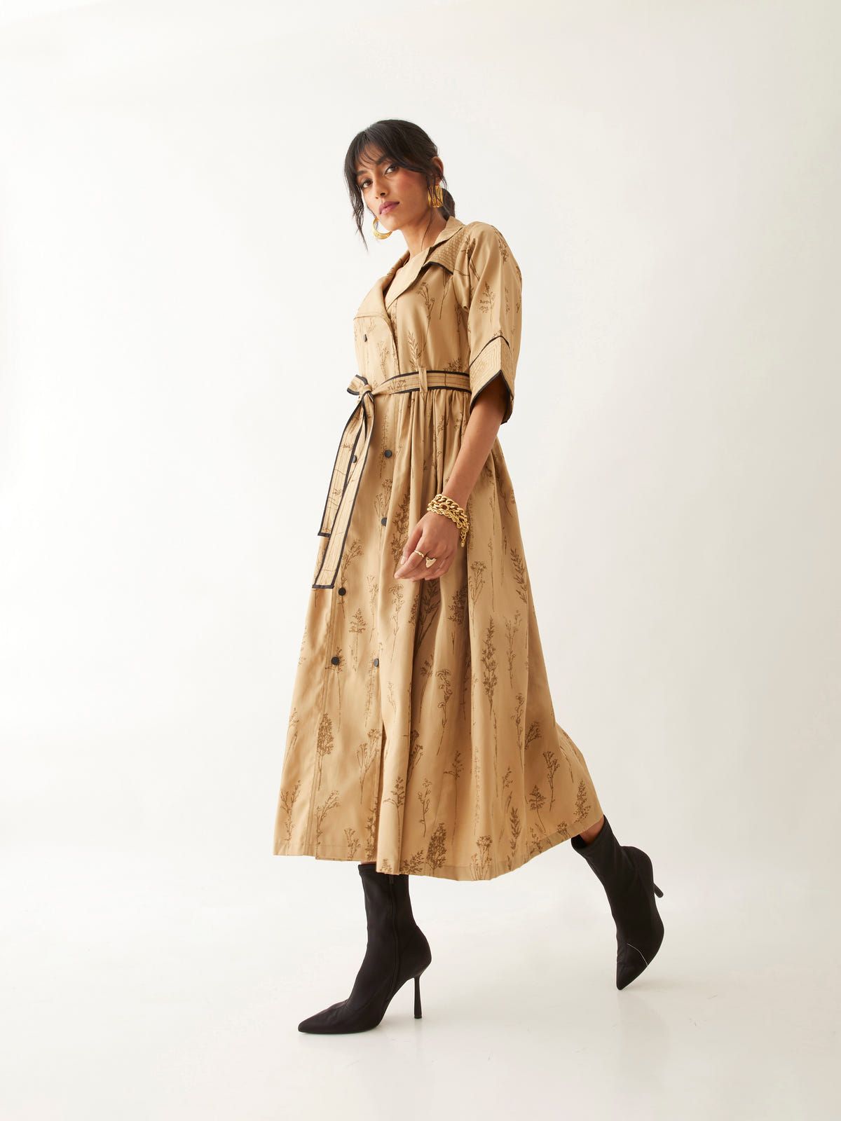 SIENNA DRESS - SAND - image 3