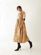 SIENNA DRESS - SAND view 3