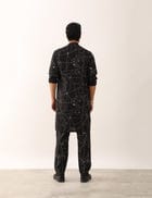 KRISH COSMOS KURTA - BLACK view 5