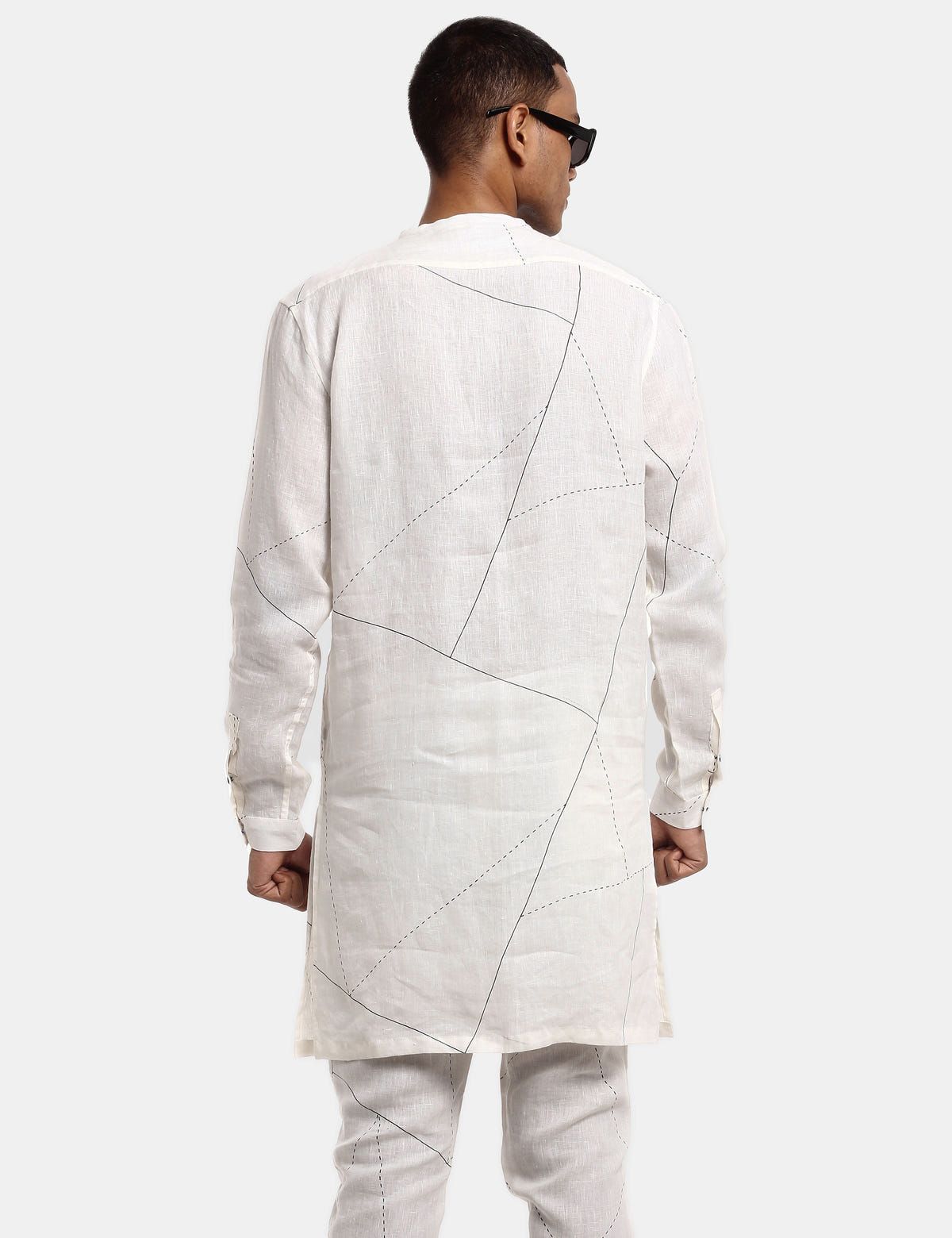 Sherwood - Kurta - Lines - White - image 3