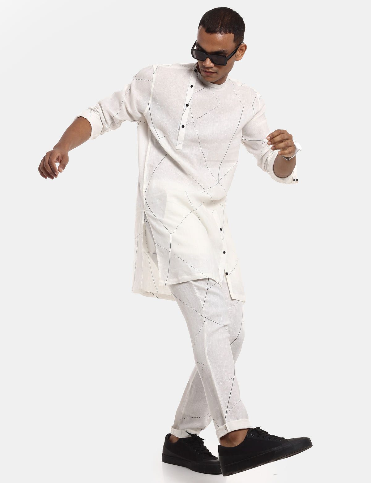 Sherwood - Kurta - Lines - White - image 5