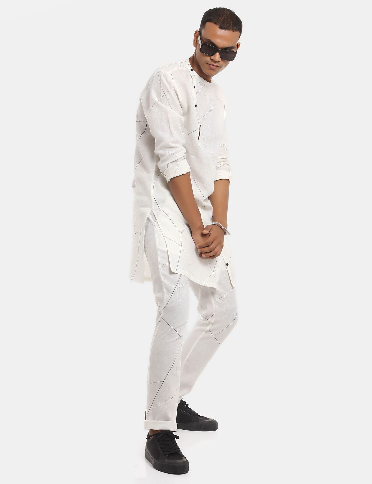 Sherwood - Kurta - Lines - White - image 6