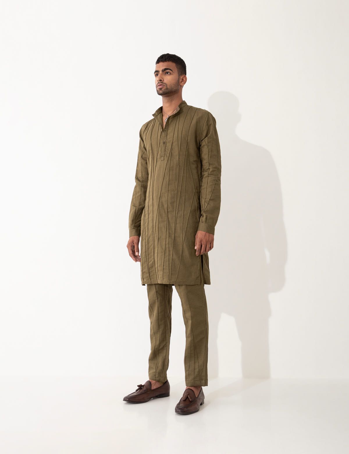 ASHER KURTA  - BROWN - image 2