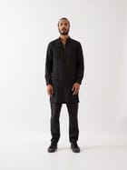 MATEO KURTA - BLACK view 4