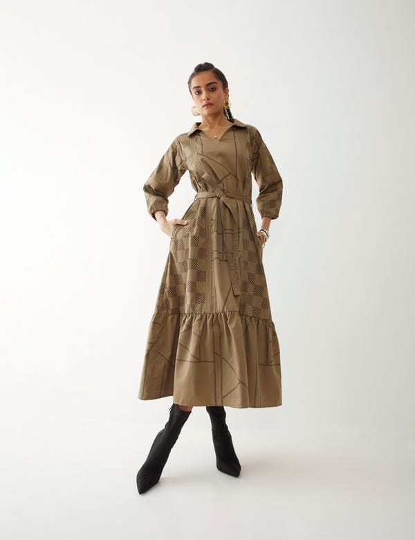 SON OF A NOBLE - SNOB — MAVI DRESS - MUSHROOM