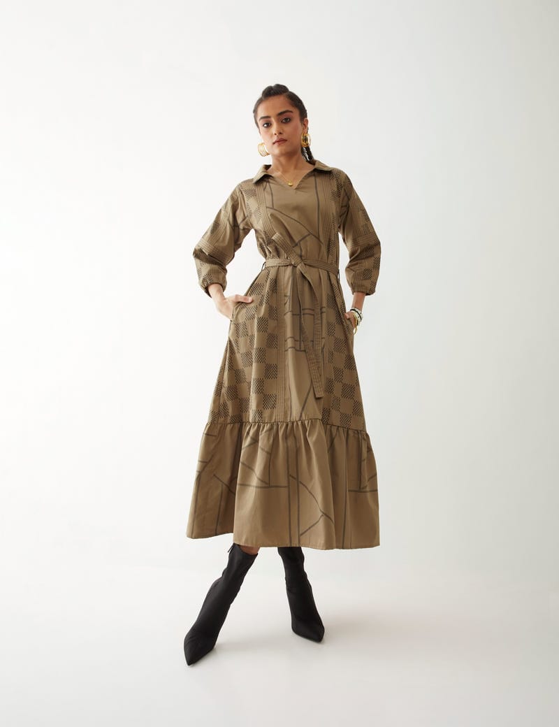 MAVI DRESS - MUSHROOM