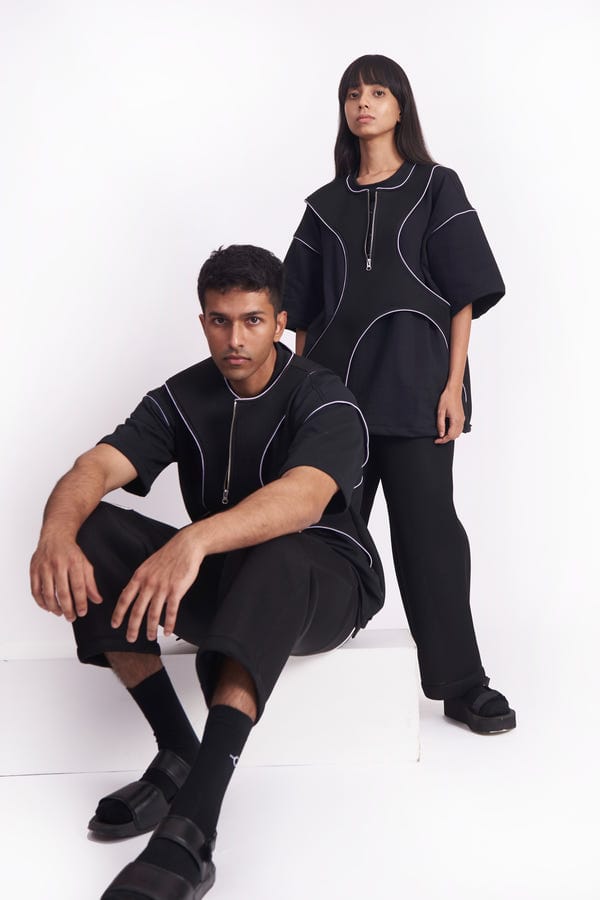 Biskit — Synapses Fleece Mesh Top