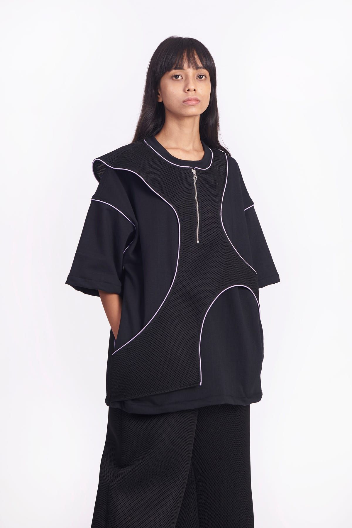 Synapses Fleece Mesh Top - image 5