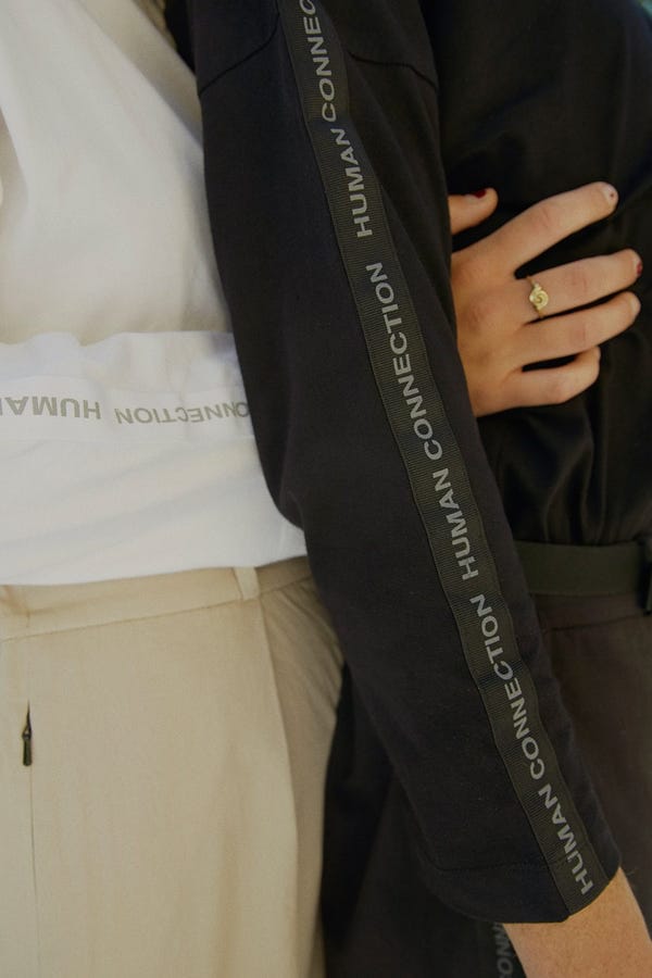Biskit — Black Human Connection 3/4 Sleeve T-Shirt