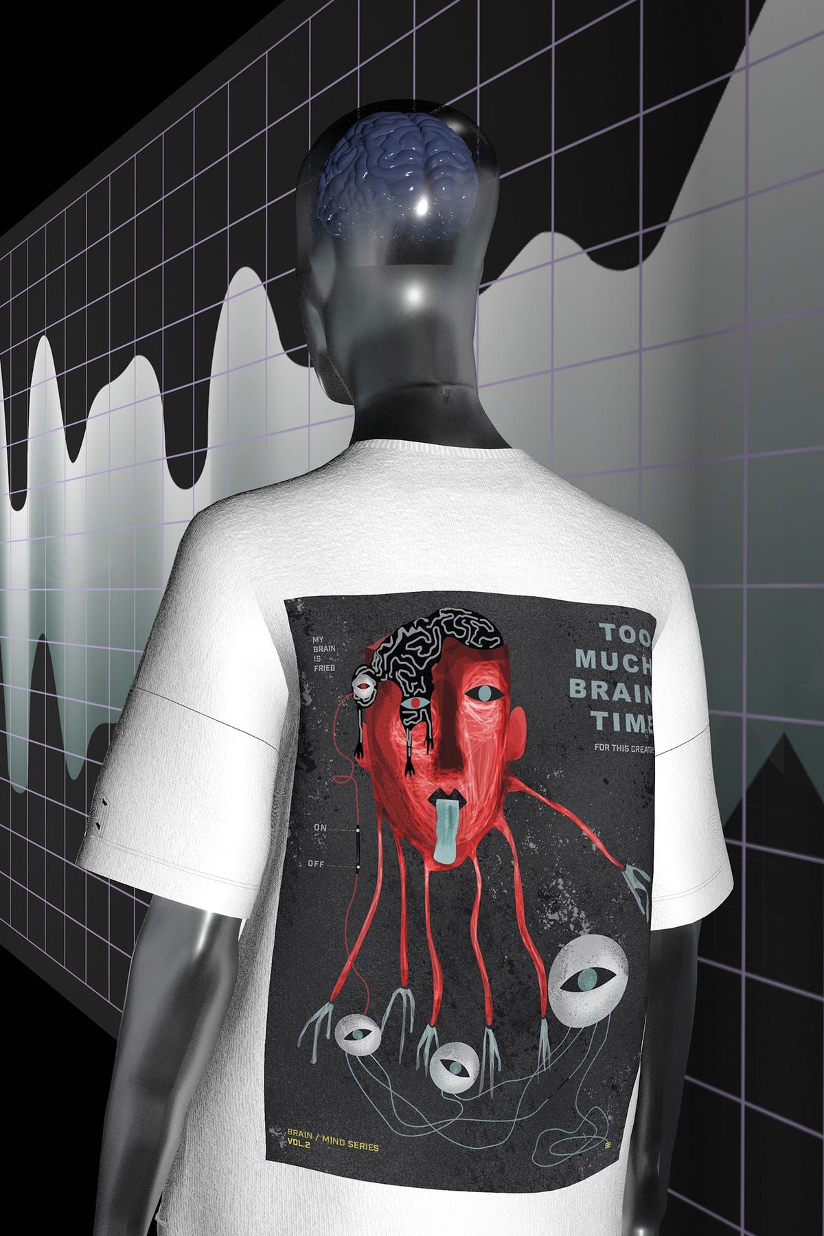 Too Much Brain Time T-Shirt - image 2