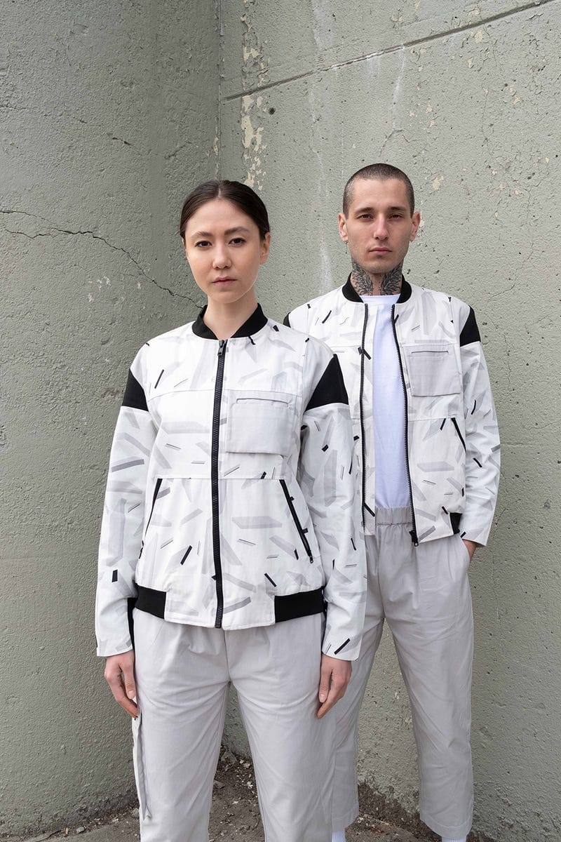 Space Debris Bomber Jacket